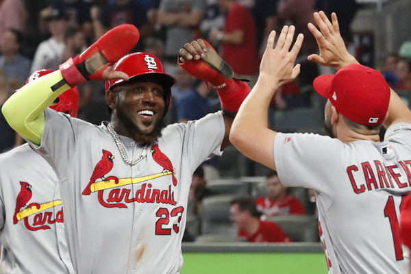 ▲2019 NLDS G1，歐祖納（Marcell Ozuna）。（圖／達志影像／美聯社）