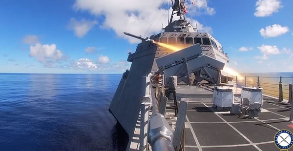 ▲▼美星共同擊沉演習，吉福茲號首測海軍打擊飛彈。（圖／翻攝自USNI News Video）