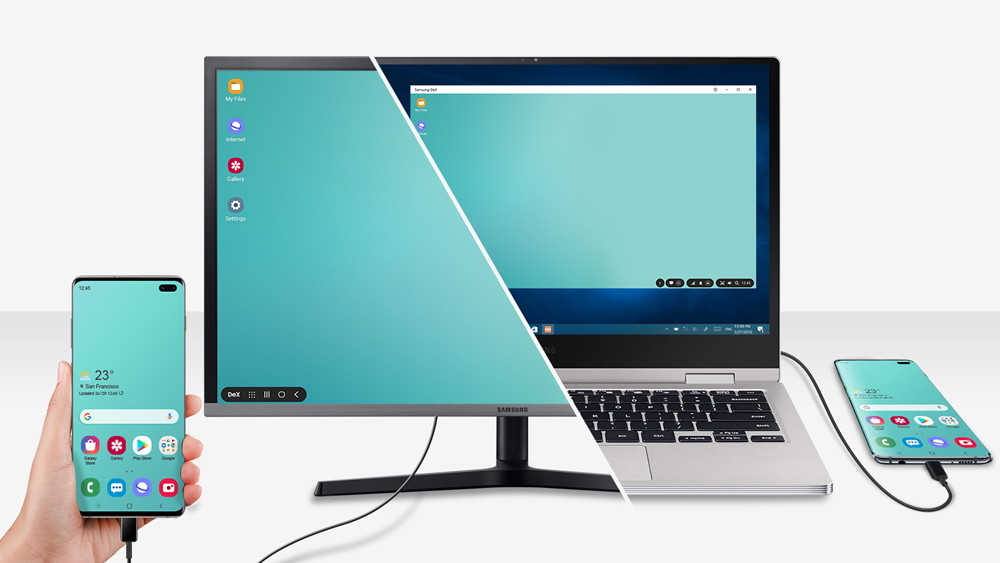 ▲▼Galaxy S10也可擁有Samsung DeX桌機功能。（圖／台灣三星提供）