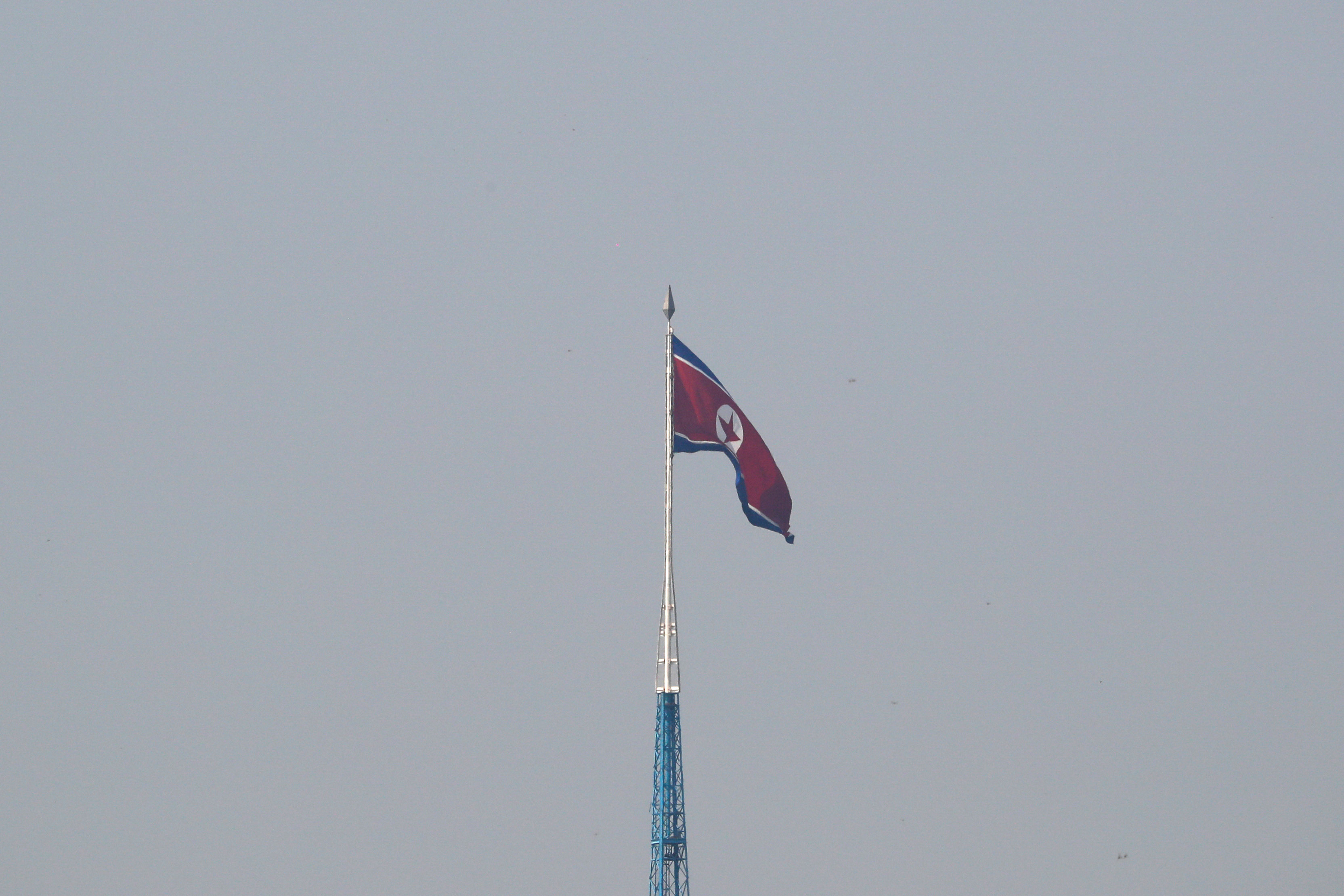 ▲▼北韓國旗。（圖／路透）