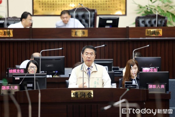 ▲台南市長黃偉哲對議員問題回應。（圖／記者林悅翻攝）