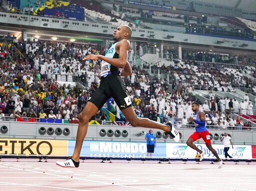 ▲▼        巴哈馬選手加德納（Steven Gardiner），世錦賽男子400公尺短跑金牌     。（圖／達志影像／美聯社）