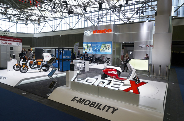 ▲光陽IONEX商業版電動機車進軍荷蘭！超Q雙電池新車首度亮相。（圖／KYMCO提供）