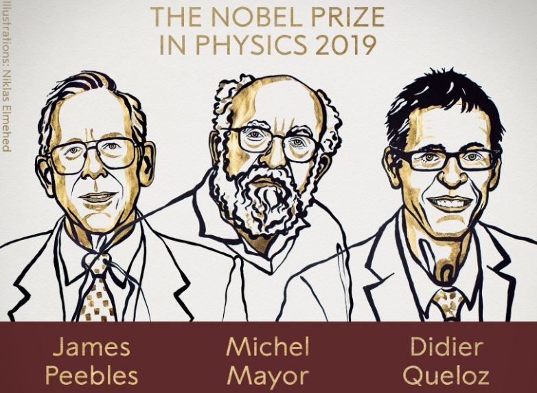 ▲2019年諾貝爾物理獎得主。（圖／翻攝自Twitter／@NobelPrize）