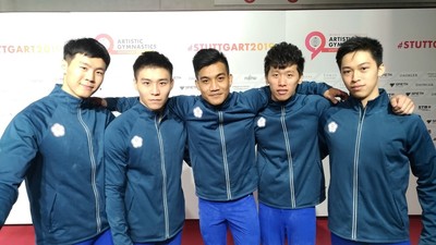 ▲唐嘉鴻（左起）、徐秉謙、游朝偉、李智凱和蕭佑然幫助我國獲得奧運門票。（圖／體育署提供）