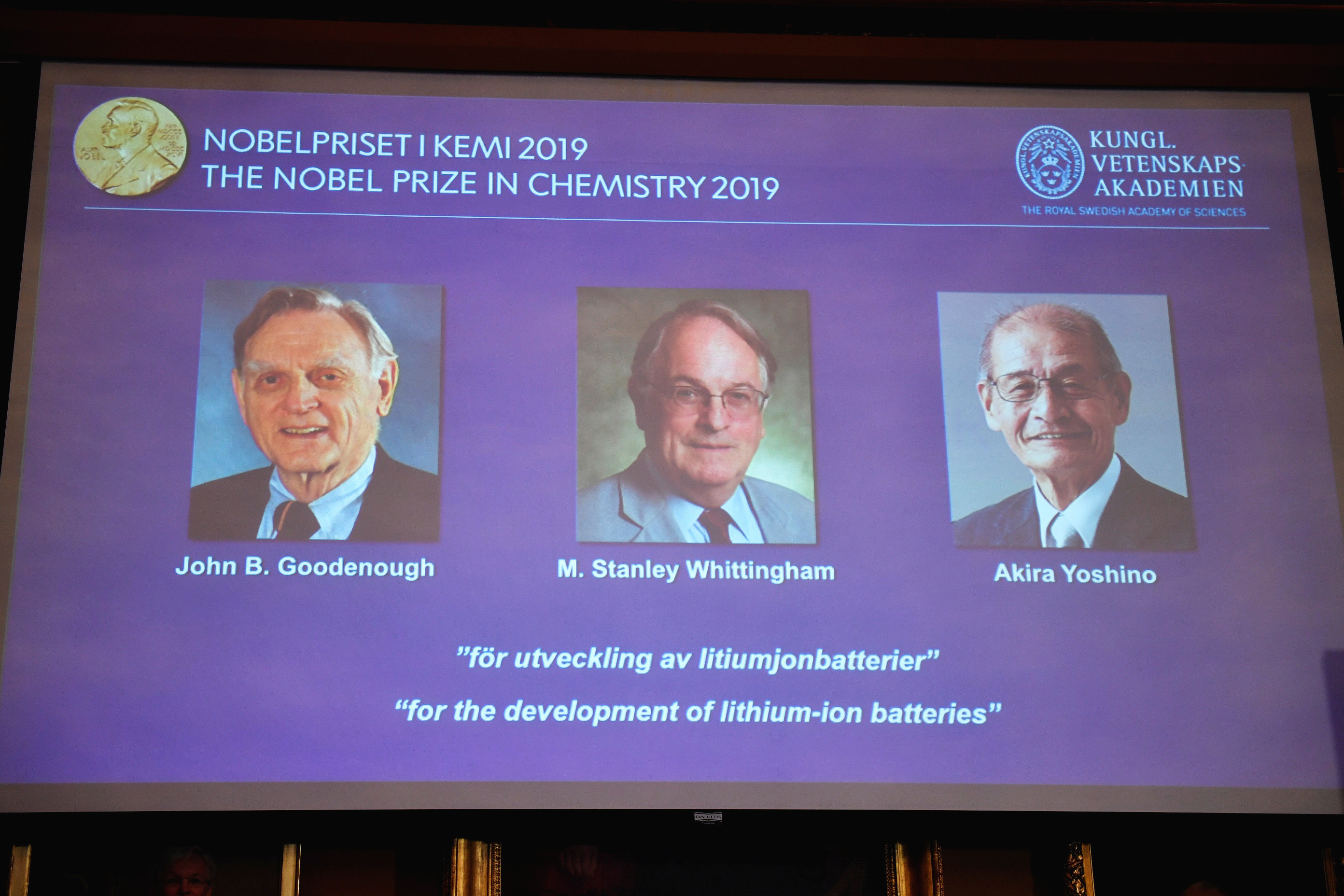 ▲▼ 2019年諾貝爾化學獎得主公布。（圖／路透）