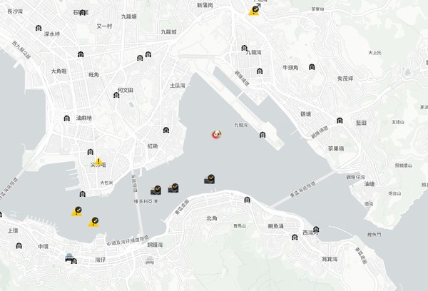 ▲▼「HKmap.live」即時地圖App。（圖／HKmap.live）