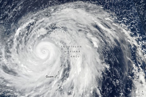 ▲▼今年第19號颱風哈吉貝。（圖／翻攝自NASA）