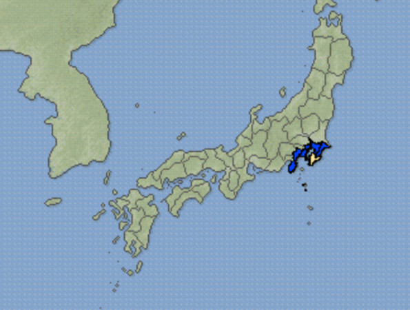 東京 都 地震