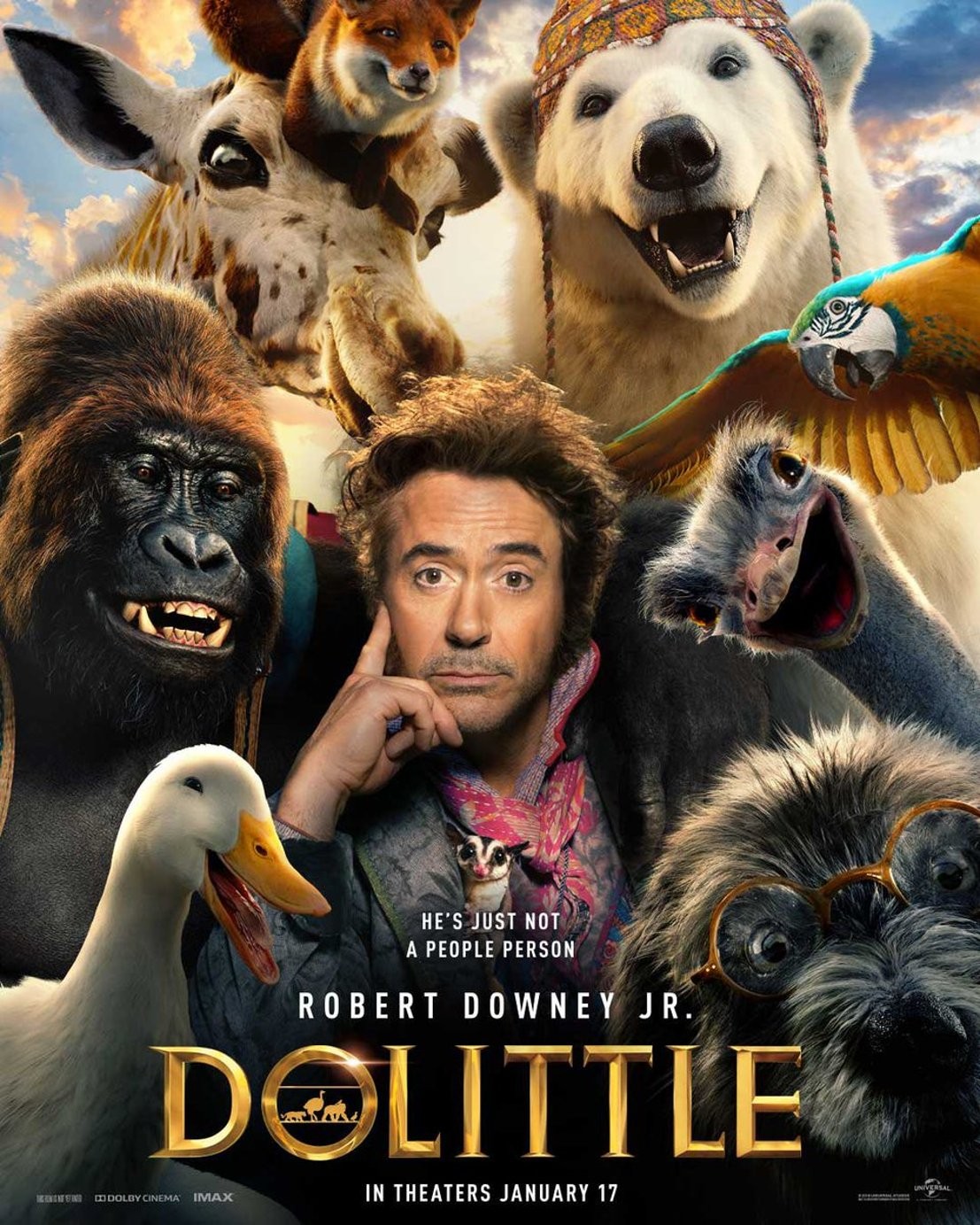 ▲▼小勞勃道尼「怪醫杜立德」新片《Dolittle》海報。（圖／翻攝自小勞勃道尼Instagram）