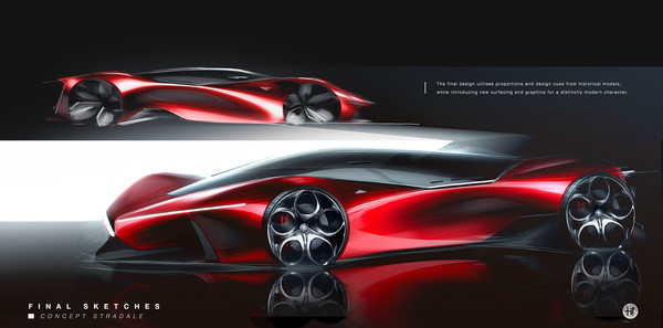 ▲圖為愛快羅密歐（Alfa Romeo）Concept  Stradale超跑概念車預想圖。（圖／翻攝自Behance／Oscar Johansson）