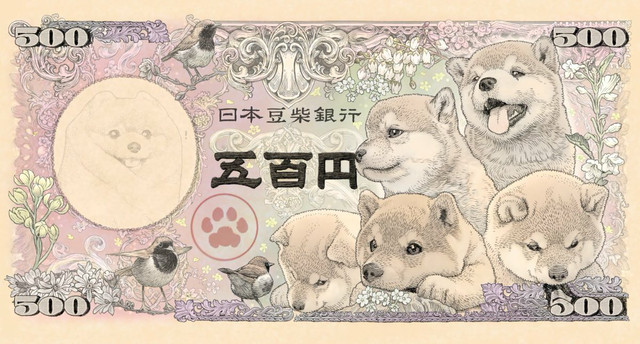 ▲柴犬紙鈔。（圖／翻攝自Furbaby官網）