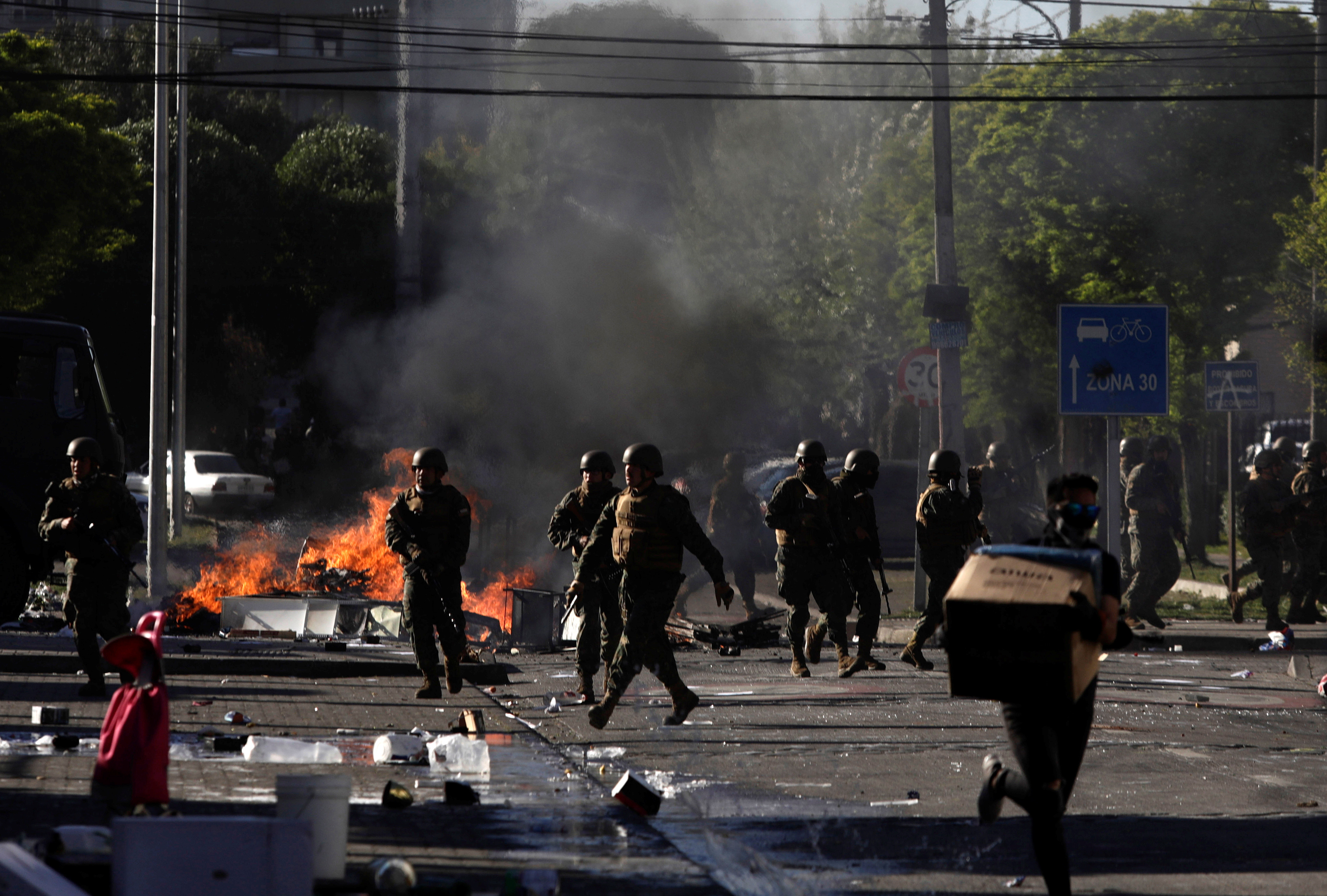 ▲▼智利示威衝突。（圖／路透）