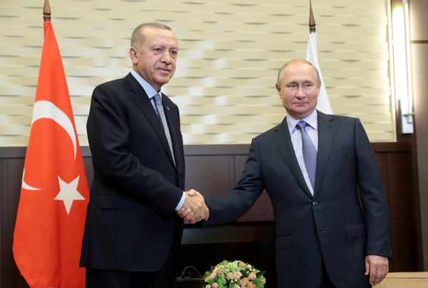 ▲▼土耳其總統艾爾段（左）與俄羅斯總統普丁（右）。（圖／路透）