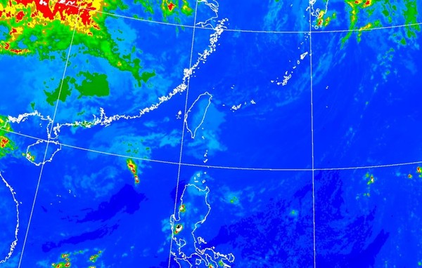 ▲▼雷達迴波圖上顯示，台灣上空並無太多水氣。（圖／氣象局）