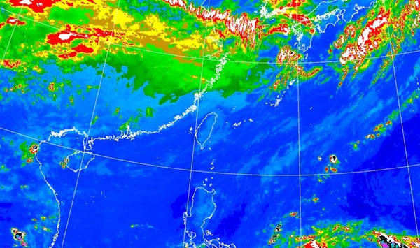 ▲▼台灣上方無明顯水氣。（圖／氣象局）