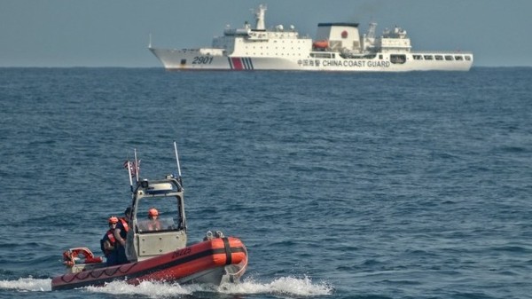 ▲▼美國海岸警衛隊傳奇級國土安全艦斯特拉頓號（USCGC STRATTON , 舷號WMSL752）+中國海景2901。（圖／美國海岸警衛隊）