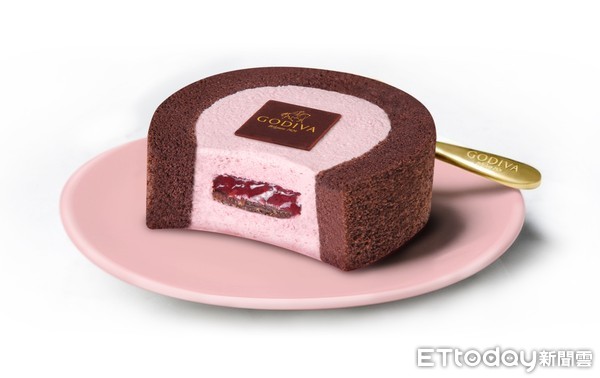 ▲▼小七、GODIVA推出紅寶石巧克力慕絲蛋糕。（圖／業者提供）