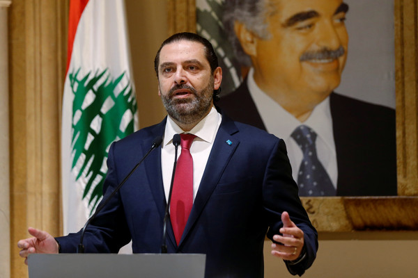 ▲▼黎巴嫩總理哈里里（Saad al-Hariri）宣布下台。（圖／路透）