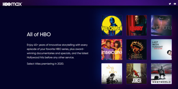 ▲全新串流影音平台HBO Max即將於2020年5月正式上線。（圖／翻攝自HBO Max官網）