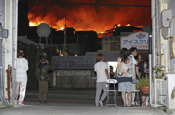 ▲▼ 日本沖繩世界遺產「首里城」（Shuri Castle）31日陷入火海。（圖／達志影像／美聯社）