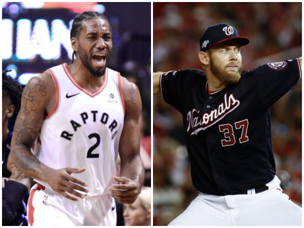 ▲雷納德（Kawhi Leonard）、史特拉斯堡（Stephen Strasburg）。（圖／達志影像／美聯社）