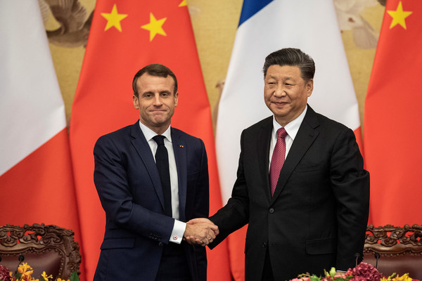 ▲▼2019/11/04~06，法國總統馬克宏對中國進行為期3天訪問，與習近平會晤。（圖／路透）