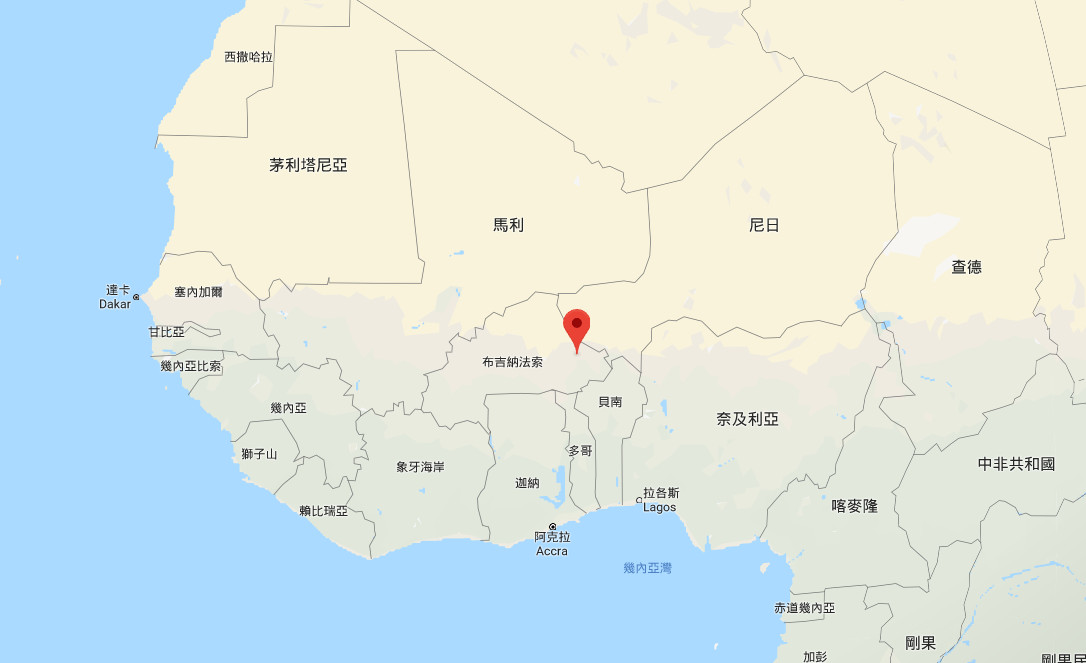 ▲▼加拿大礦業公司車隊遇「死亡伏擊」　西非布吉納法索官員：37死60傷。（圖／翻攝自Google Map）