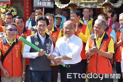 蘇貞昌輔選林俊憲　再酸韓國瑜「一碗滷肉飯」：是政府防疫做得好