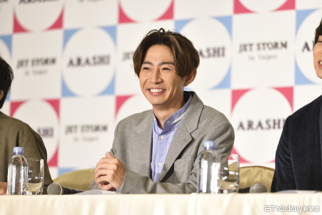 ▲▼ARASHI Jet Storm嵐來台記者會，大野智、櫻井翔、相野雅紀、松本潤、二宮和也。（圖／記者湯興漢攝）