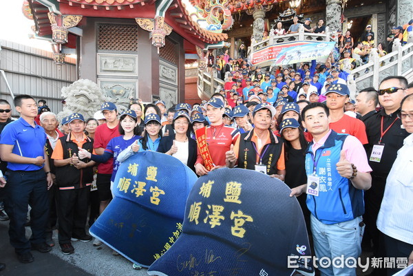 ▲▼彰化埔鹽順澤宮，艾登冠軍帽遺失。（圖／記者唐詠絮攝）