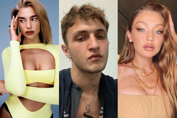 ▲▼杜娃黎波小男友安瓦爾被路人指控偷耳機。（圖／翻攝自IG／anwarhadid、gigihadid、dualipa）