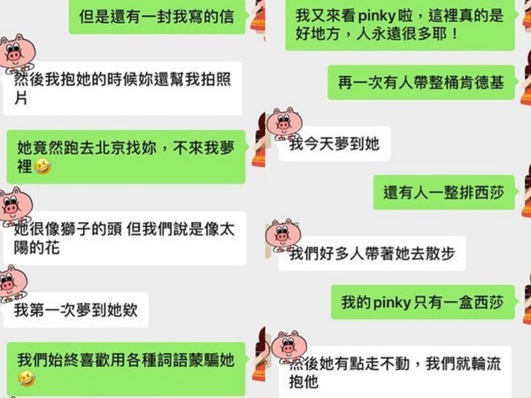 ▲▼ Selina寫信給Pinky 。（圖／翻攝IG）