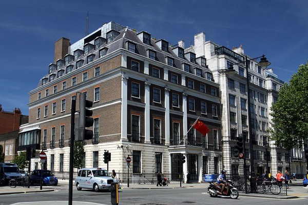 ▲▼中國駐英國大使館建於1877年。（圖／翻攝自witter／martinxo）