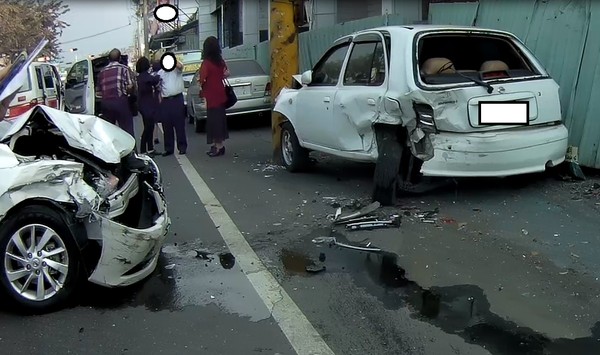 ▲▼ 嘉義市北港路重大車禍。（圖／讀者提供）