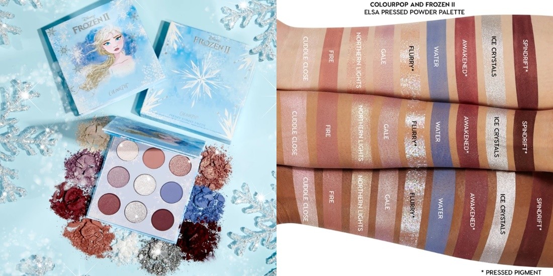 ▲colourpop X frozen 2。（圖／翻攝自colourpop）