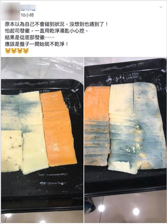 ▲▼好市多起司發霉。（圖／翻攝自Facebook／Costco好市多 商品經驗老實說）