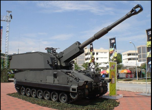 ▲▼新加坡自製155mm「教長自走炮」（SSPH Primus）。（圖／翻攝自維基百科）
