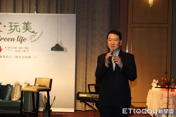 ▲台北凱達大飯店副總裁皮金營表示，凱達擁有750間客房，今年全年預估營收上看10億大關。（圖／凱達提供）