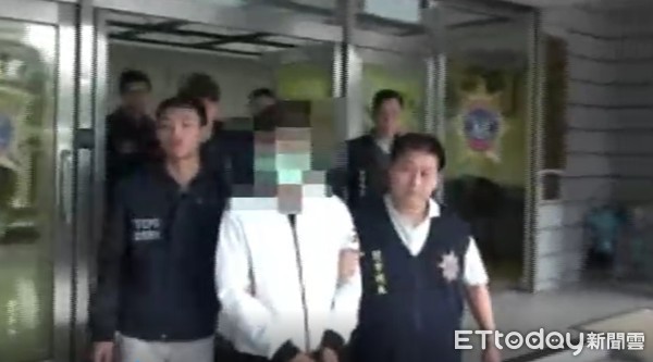 ▲▼北市刑大逮捕3名涉嫌暴力討債的竹聯幫分子訊後依法送辦。（圖／記者邱中岳翻攝）