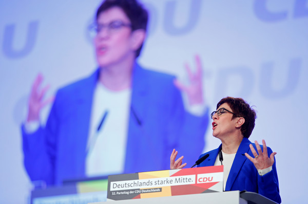 ▲▼「基督教民主黨」（CDU）黨魁克朗普-凱倫鮑爾（Annegret Kramp-Karrenbauer，AKK），又被視為德國總理梅克爾的接班人。（圖／路透）