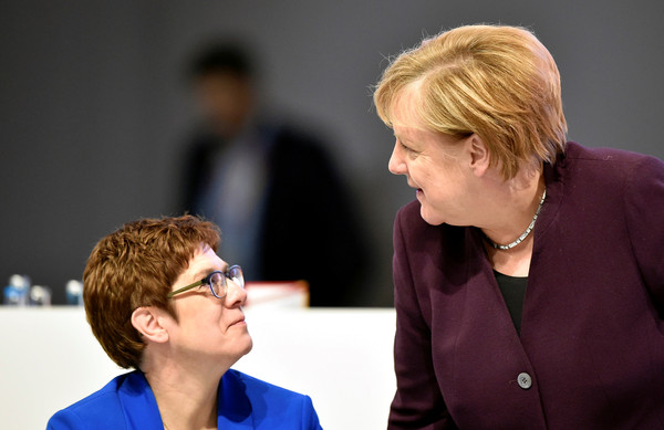 ▲▼「基督教民主黨」（CDU）黨魁克朗普-凱倫鮑爾（Annegret Kramp-Karrenbauer，AKK），又被視為德國總理梅克爾的接班人。（圖／路透）