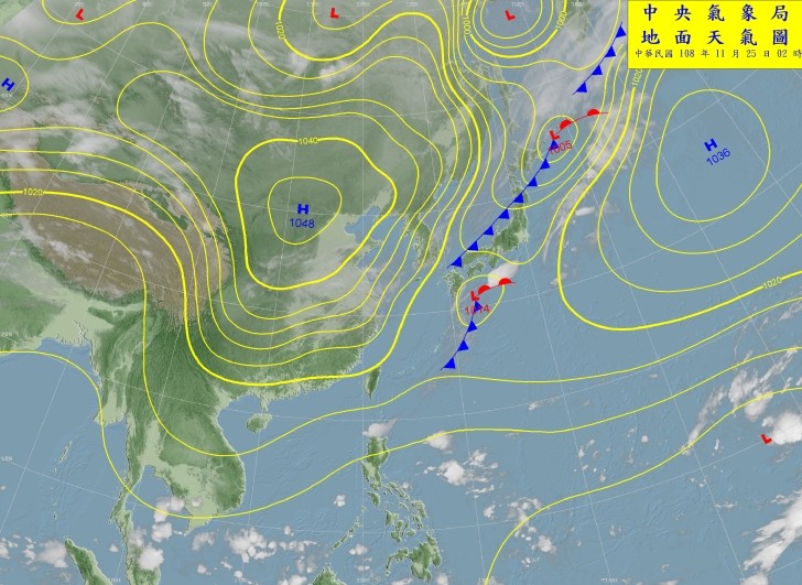 天氣圖。（圖／氣象局）