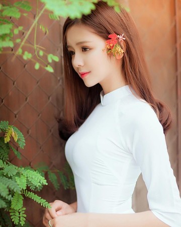 Dao Linh Chi今年21歲，憑著清純甜美的外貌算是Instagram小網紅。（翻攝自Dao Linh Chi的Instagram）