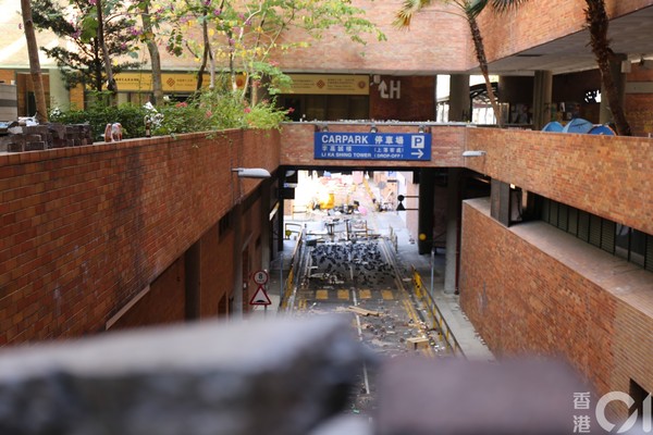 ▲香港理工大學內部受到極大損壞。（圖／香港01授權提供）
