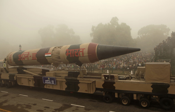▲▼印度「烈火-3」（Agni-III）導彈。（圖／達志影像／美聯社）