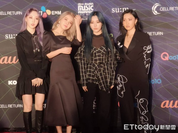 2019MAMA，MAMAMOO。（圖／記者蕭采薇攝）