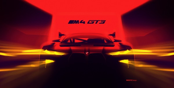▲BMW M4 GT3賽車預告照。（圖／翻攝自BMW）