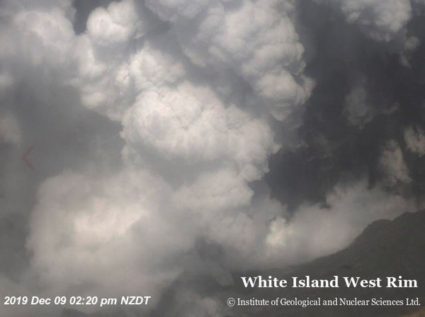 ▲▼2019/12/09，紐西蘭懷特島（White island）火山爆發。（圖／路透）