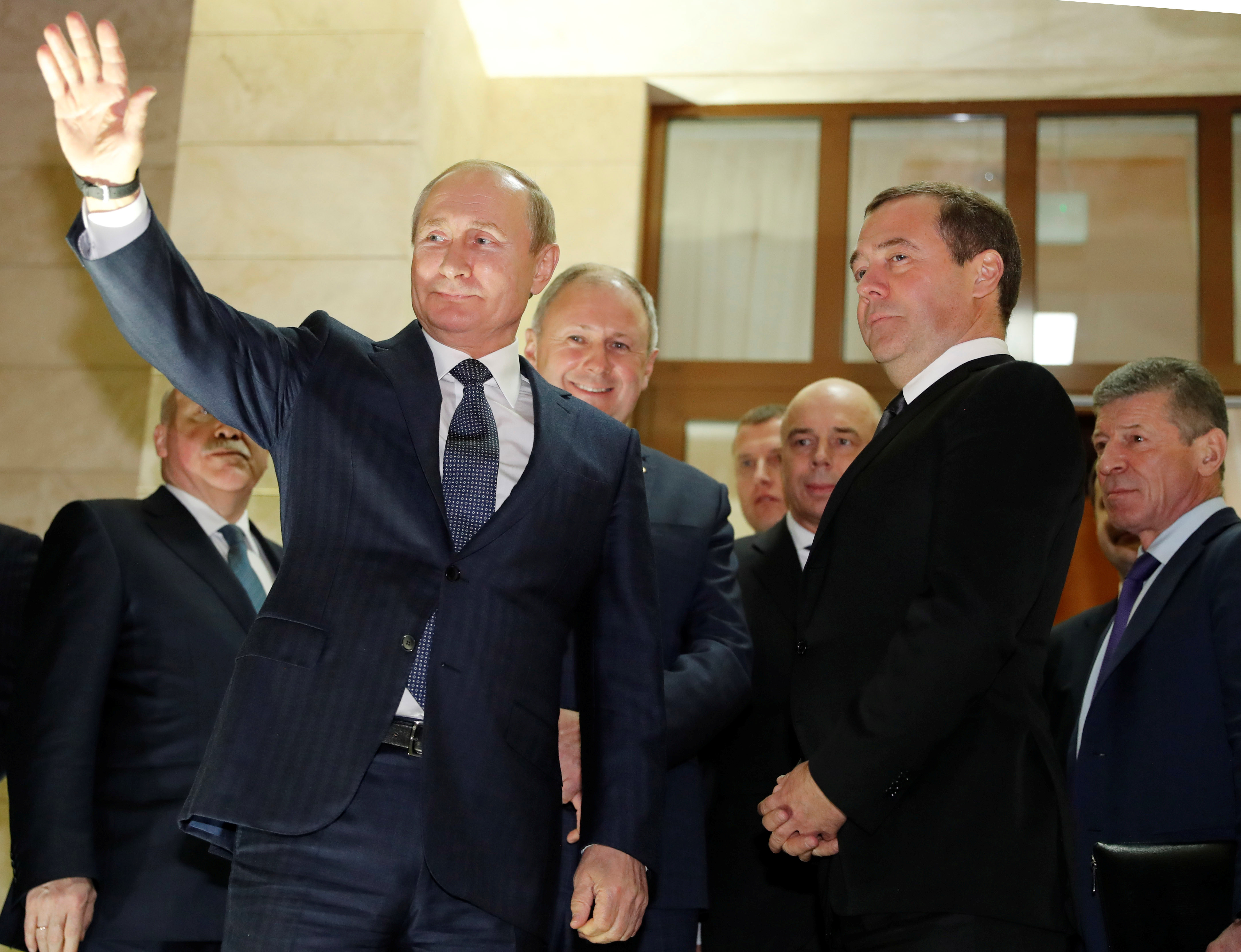 ▲俄羅斯總統普丁與白俄羅斯總統盧卡申科會面。（圖／路透）